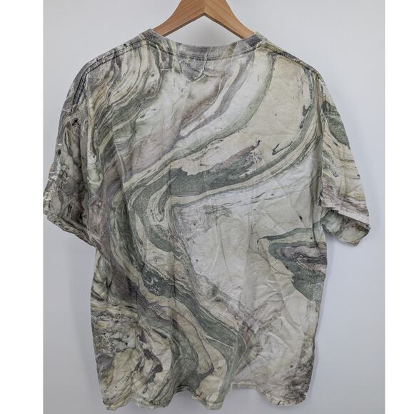 Key West Graphic T-Shirt Marble All Over Print 100% Cotton Unisex Size Large - Picture 3 of 5
